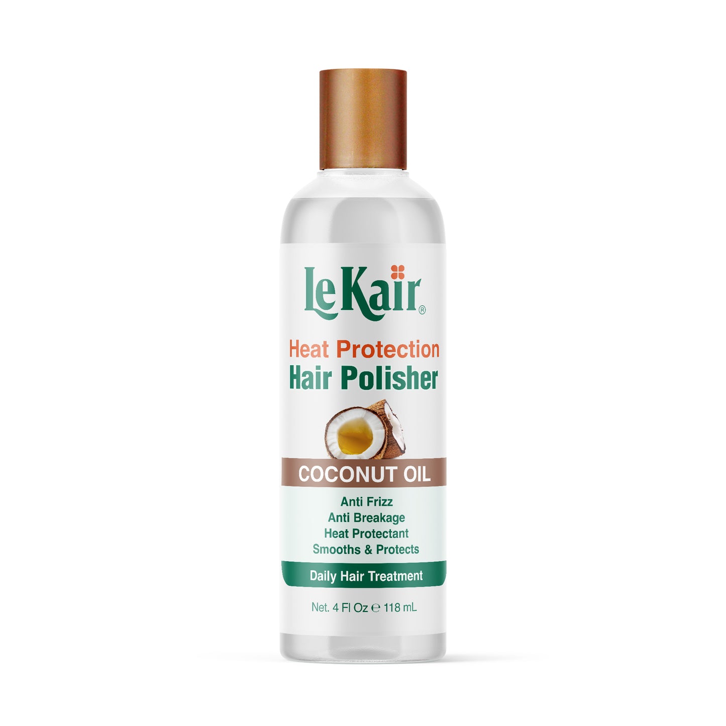 LeKair Heat Protection Hair Polisher with Coconut Oil