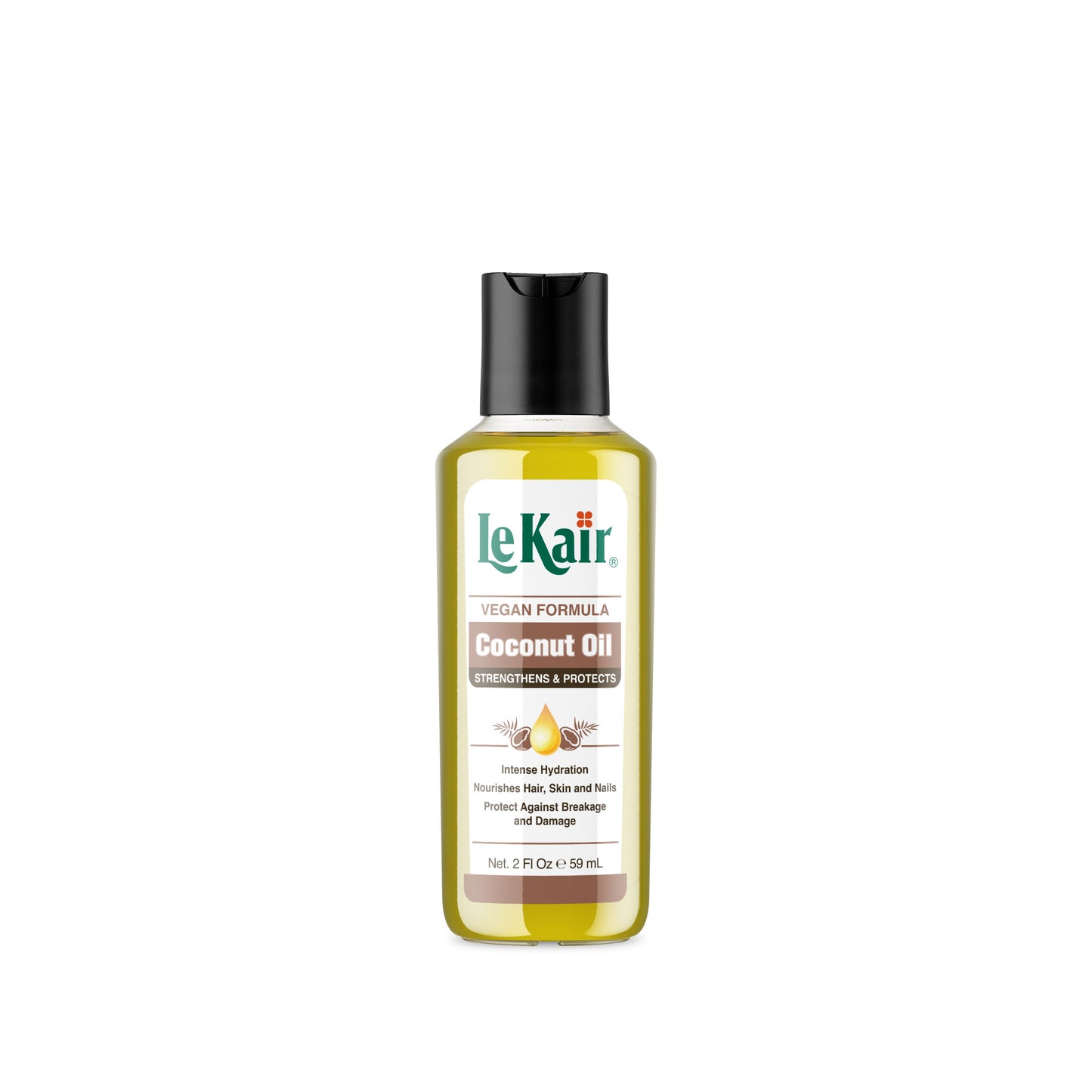 LeKair Coconut Vegan Formula Hair, Skin, & Nails Oil